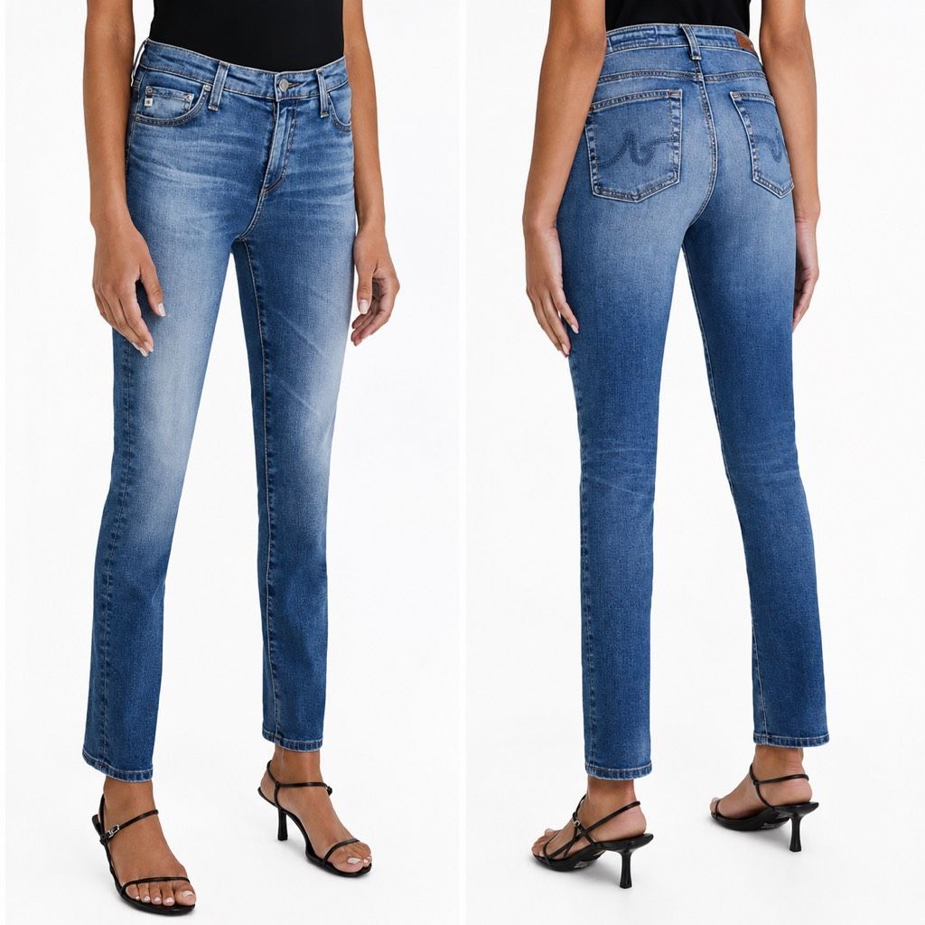 Ag Adriano Goldshmied Mari High Rise Slim Straight Jeans Size 29